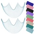 thumbnail image 1 of Red decorativa ZUEXT, 203 x 102 cm, color azul claro, 2 unidades, 1 of 7