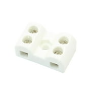Unique Bargains 2W5H 2 Pole 5 Hole Insulating Ceramic Terminal Block Porcelain Connector