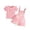 A-Pink12, variant on Bobifish Toddler Girls Outfit Sets Ribbed Knit Short Sleeve T Shirt And Flower Print Suspenders Shorts Summer Kids Girls Sets