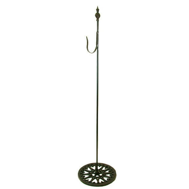 6 Pieces of Shepherds Hook Black Free Standing Wrought Iron 30in
