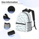 thumbnail image 3 of Disketp Cute Shark Mochila Ligera Clásica con Múltiples Bolsillos, Mochila Casual para Hombre y Mujer, Ideal para Escuela, Trabajo y Viajes, 3 of 6