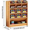 thumbnail image 4 of Wooden Desk Organizer, Easy To Assemble And Clean For Multi Functional Use (Cherry Wood), 4 of 4