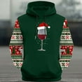 thumbnail image 3 of Lopecy-Sta Mens Hoodies Christmas Sweatshirts Cute Santa Claus and Elf Novelty Hooded Holiday Pullover Sweatshirts for Men, 3 of 5