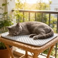 thumbnail image 5 of chaungfeng Pet Cooling Mat, Cooling Mat with Non Slide Bottom for Dogs & Cats Portable & Washable Pet Cooling Blanket, Car Seats, Beds for Summer (Gray, 16" X 20"), 5 of 8