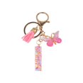thumbnail image 1 of Sequined Snowflake Letter Resin Key Chain English Fringed A9 Pendant, 1 of 9