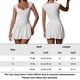 thumbnail image 2 of Vestido Vestido ajustado para mujer Vestido sin mangas con dobladillo con volantes Traje de baile plisado ajustado Cgtredaw M Blanco para Mujer, 2 of 7