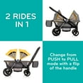 thumbnail image 2 of Evenflo Pivot Explore All-Terrain Stroller Wagon (6-60 Months - Max 55 lbs Per Side), 2 of 9