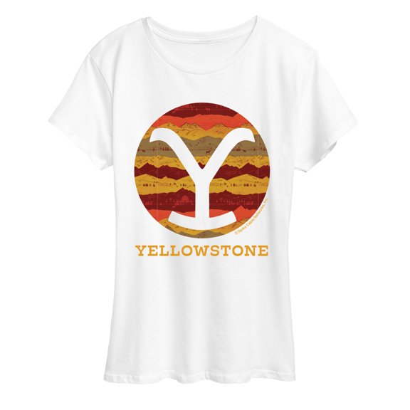 Yellowstone - Ranch Pattern Brand Fill - Women's Short Sleeve Graphic T-Shirt