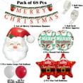 thumbnail image 2 of Decoration Merry Christmas Theme Balloons Garland with Santa Foil Balloons Set of 68 Pcs Xmas Party Decoration Items, Merry Christmas Decoration Balloon Party, Santa Claus Decoration Balloon, 2 of 4