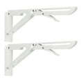 WonderfulMart Folding Shelf Brackets 70kg Load Bearing Collapsible