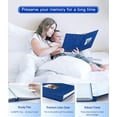 thumbnail image 3 of HeariCro Photo Album Self Adhesive 4x6 8x10 DIY Scrapbook, Linen Cover with Display Window, Memory Book for Wedding and Family 40/60 Pages, 3 of 8