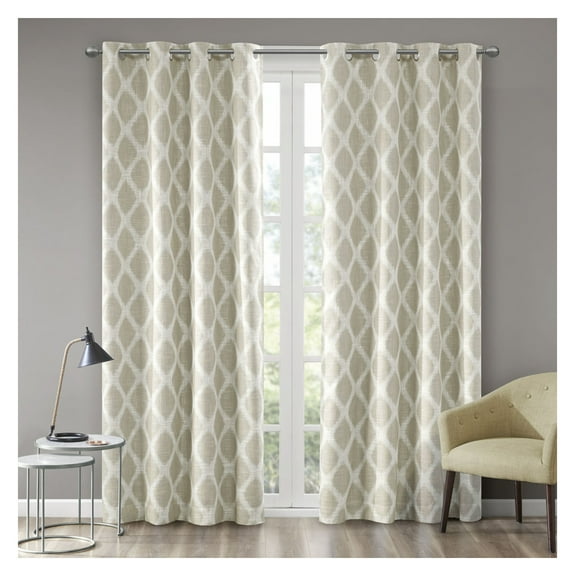 Printed Ikat Blackout Curtain Panel(Only 1 Pc Panel)