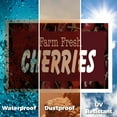 thumbnail image 6 of Farm Fresh Cherries Yard Sign 24 Inch x 36 Inch Double Sided Weatherproof Heavy-Duty Plastic with Stake | Sweet Fruits, Orchard Fresh, Seasonal Produce | Made in USA, 6 of 7
