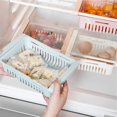 thumbnail image 4 of Innovador organizador debajo del estante del refrigerador, diseño retráctil para mayor espacio de almacenamiento, lados ventilados para una rápida infiltración de agua y prevención de bacterias,, 4 of 5