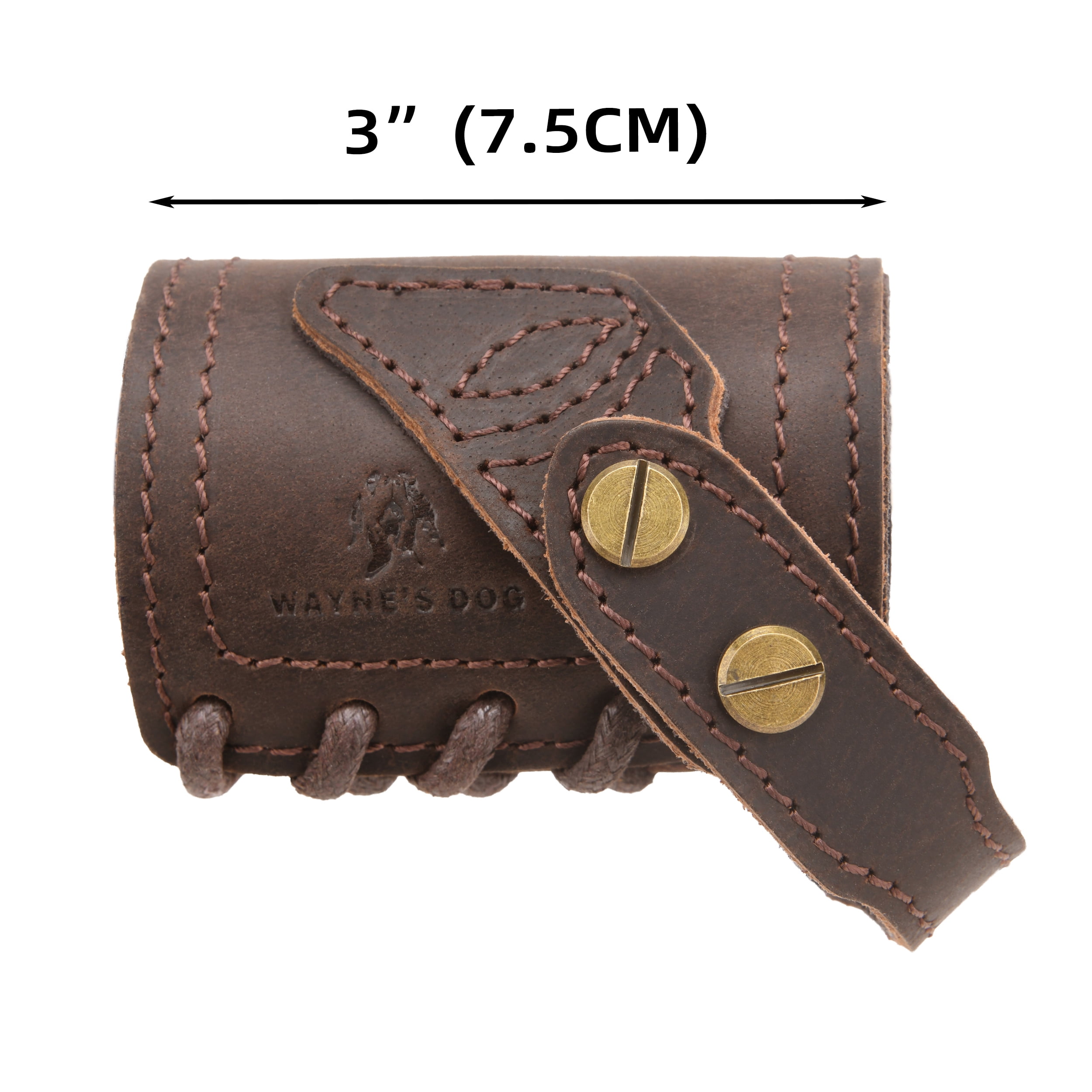 WAYNE'S DOG No Drill Leather Gun Recoil Pad Buttstock +Gun Barrel Mount+Sling