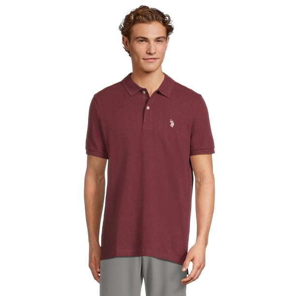 Remera Polo de Piqué de Algodón para Hombre U.S. Polo Assn. Burdeos