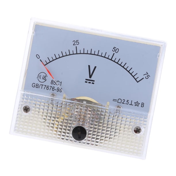 Amperímetro rectangular de CC 85C1, amperímetro, instalación eléctrica, suministros de construcción 0-75 V