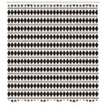 thumbnail image 3 of Ambesonne Chevron Shower Curtain, Retro Horizontal Stripes, 69"Wx75"L, Ivory and Black, 3 of 3