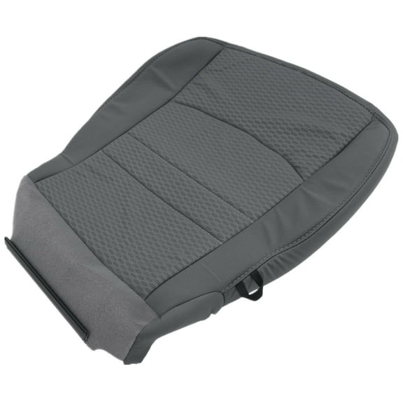 SecosAutoparts Driver Gray Cloth Seat Cover Compatible with Dodge Ram 1500 2500 2013 2014 2015 2017 2018