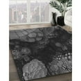 thumbnail image 2 of Ahgly Company Indoor Rectangle Patterned Charcoal Black Area Rugs, 8' x 10', 2 of 6