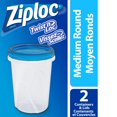 thumbnail image 1 of Ziploc® Twist n Loc Food Storage Containers, Reusable for Kitchen Organization, Dishwasher Safe, Medium, 1 of 9