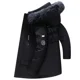 thumbnail image 3 of Chaqueta de plumón para hombre, desmontable, con cuello de pelo, chaquetas de invierno, prevención del frío y el viento y prevención del frío, chaqueta nueva para hombre, 3 of 5