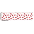 thumbnail image 2 of Ambesonne Lips Fabric by the Yard Upholstery, Red Kisses Imprint, 1 Yard, Scarlet White, 2 of 4