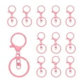 thumbnail image 1 of Ganchos de llavero con clip giratorio de Uxcell, color rosa claro, 12 piezas, 1 of 6