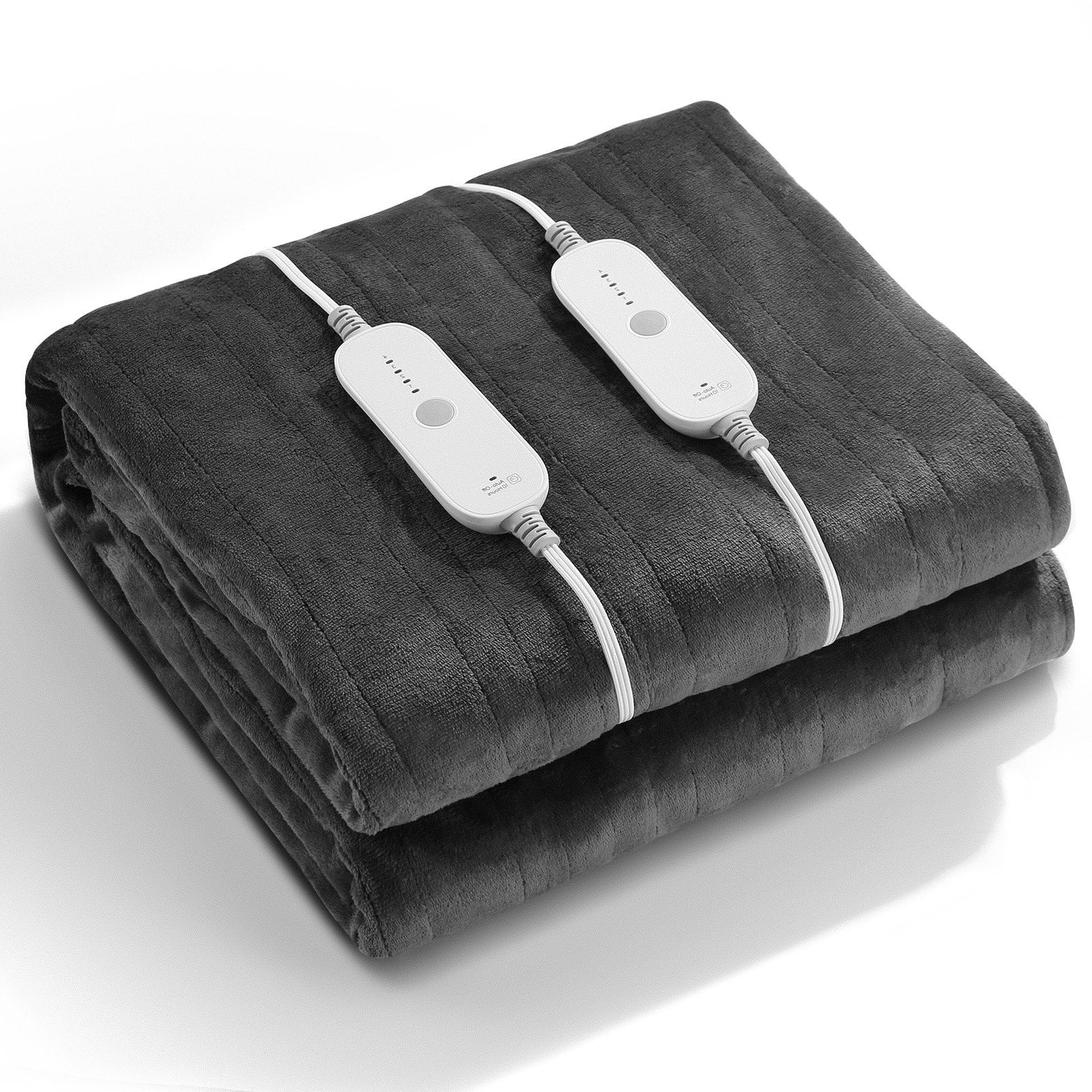 Gasky Queen Size Electric Heated Blanket, 84"x 90" Flannel and Shu