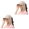 thumbnail image 4 of Greeniant Sombrero de con protección para el cuello para mujer, sombrero de sol multifunción , sombrero de verano para mujer, gorra con visera Type2 NO2, 4 of 6