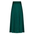 thumbnail image 5 of LEEYNEER Clearance Christmas Skirt Dress Women‘s Plain Satin Pleated Large Versatile, 5 of 6