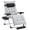 Gray, variant on Topeakmart Recliner Chair with 8cm Padded Cushion, Navy Blue