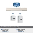 thumbnail image 3 of Amerock Triomphe 3 inch (76mm) Center-to-Center Satin Nickel Cabinet Pull - 10 Pack, 3 of 5