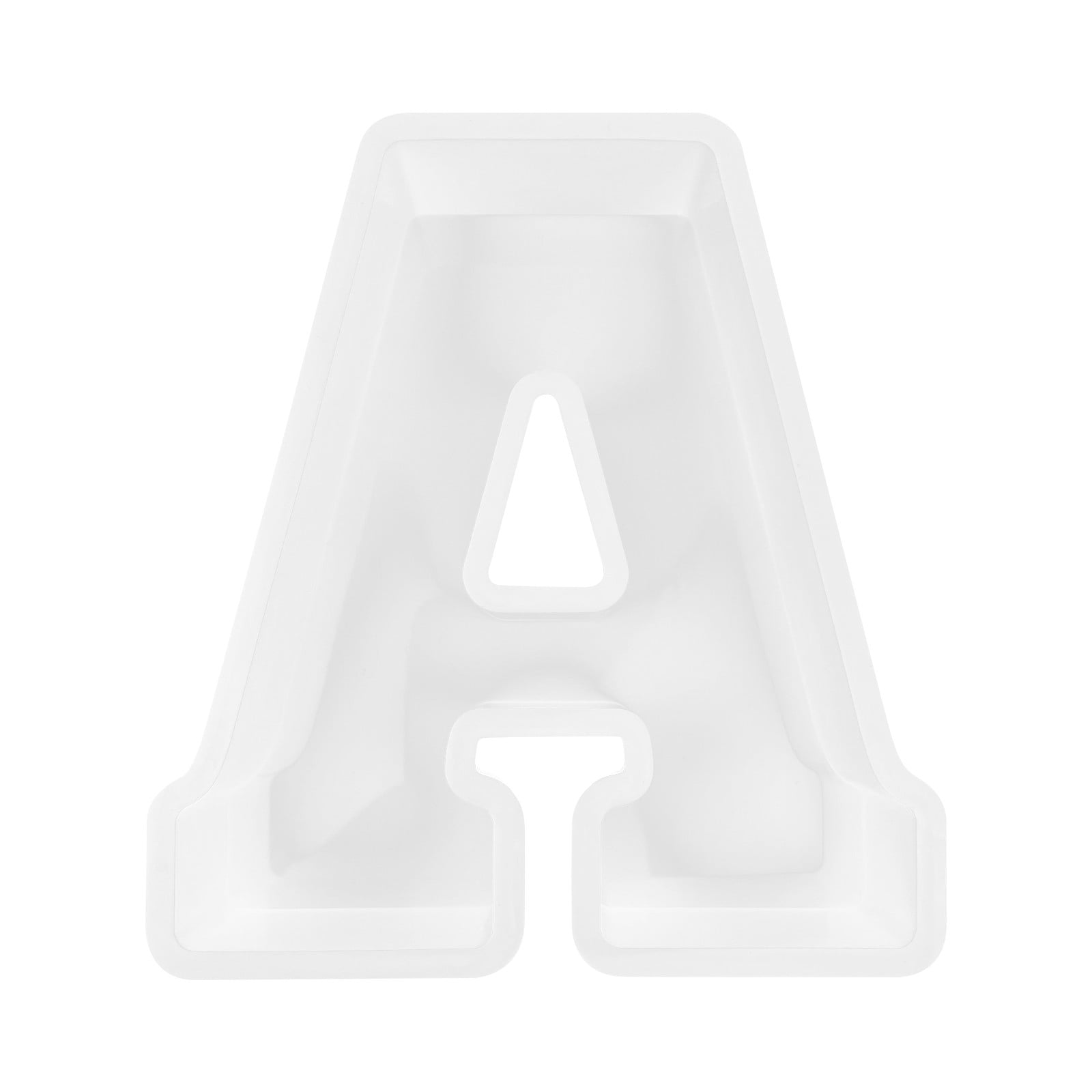 Large D plastic letter alphabet mold 