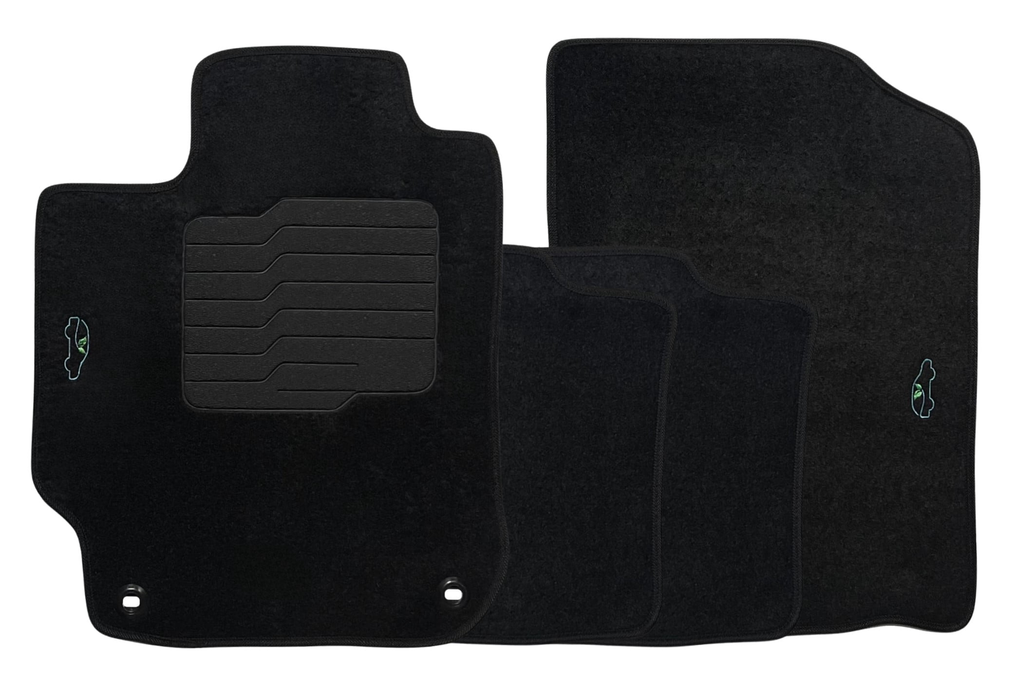 ecoMats Carpet Floor Mats Custom Fit for 2012 to 2017 Toyota Camry with Anti-Slip Heel Pad and Safety Locks - Front and Rear