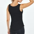 thumbnail image 5 of Sngxgn Women's Sleeveless Tank Top Double Layers Back Blouse Tunic(Black,L), 5 of 7