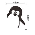 thumbnail image 3 of Xihbxyly Pegatinas de Pared de Pingüino, Diseño Extraíble Diy, Pvc Ecológico, Estilo Caricatura, Fácil Instalación, Decoración para Habitación Infantil, Baño, Sala de Estar, 43 X 53 Cm, 3 of 3