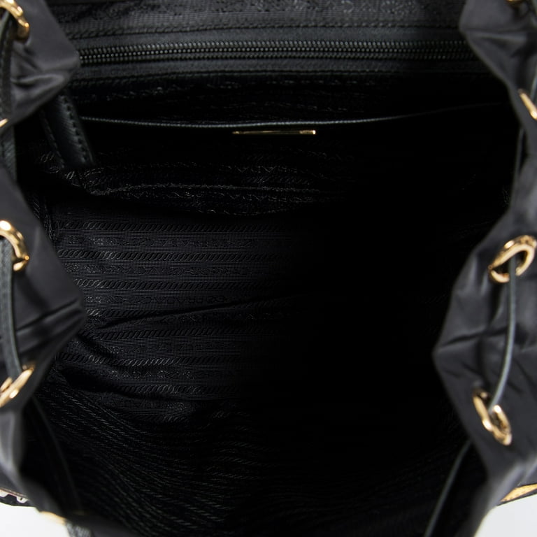 Prada PRD-HBAG-BPACK-1BZ811-F0KKT Black Fabric Backpack with Robot