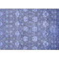 thumbnail image 1 of Ahgly Company Indoor Rectangle Abstract Blue Modern Area Rugs, 2' x 5', 1 of 4
