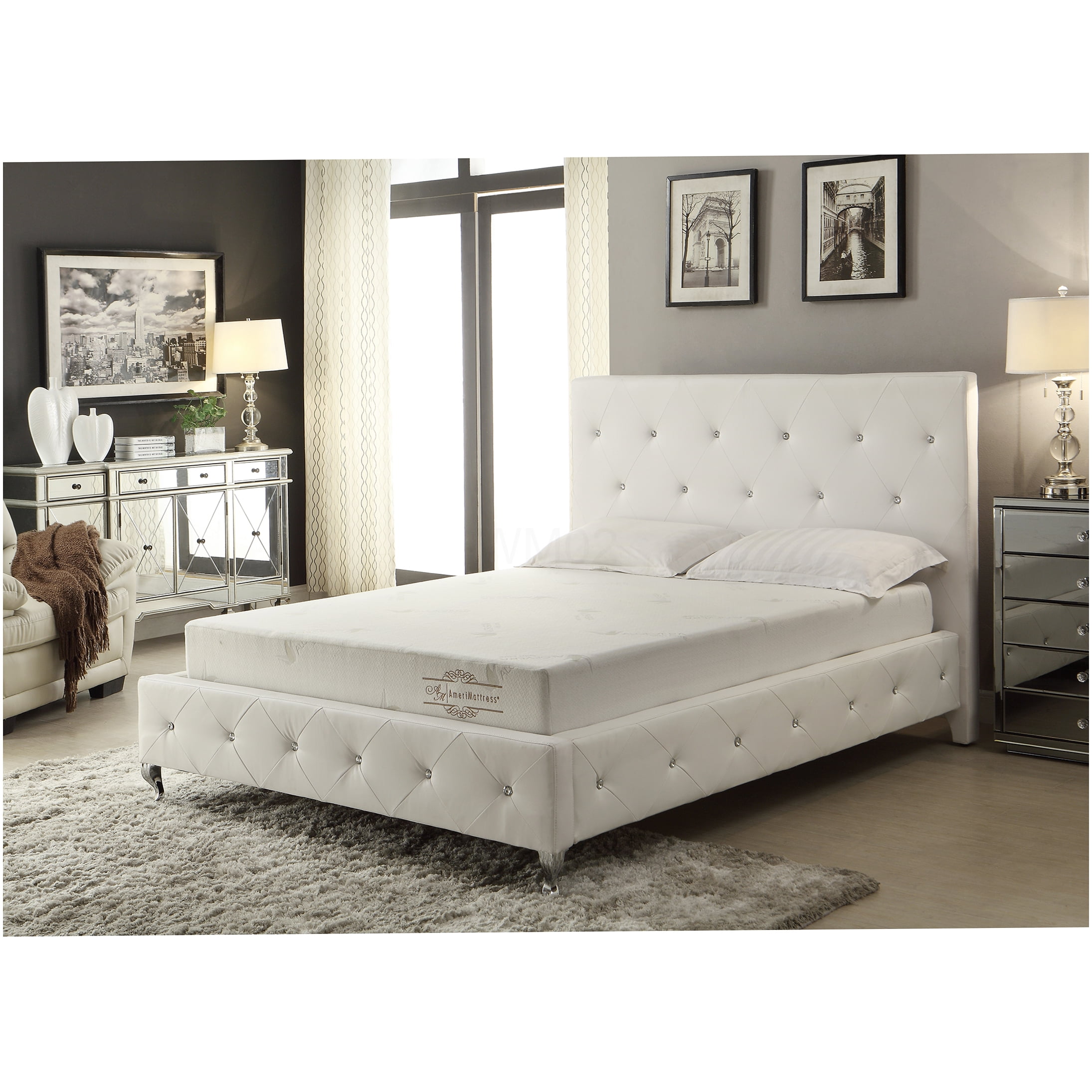 8 Inch Twin Firm Mattress, Cooling Gel Memory Foam Bed in a Box, CertiPUR-US Certified, Medium Firm, Rapid Expansion, Edge Support
