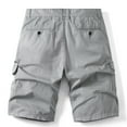thumbnail image 3 of Njagoc3 Mens Teal Cargo Shorts, Rugged Multi - Pockets, Durable, Summer Hiking & Casual Outings, 3 of 5