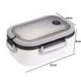 thumbnail image 2 of BMYJ 1200ml Design Airtight Lunch Box Microwave Large Capacity Meal Prep 2 Grids Case For School Airtight Food Storage Container with Snap Locking Lids, Microwave/Dishwasher/Freezer Safe, 2 of 2