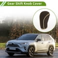 thumbnail image 2 of Unique Bargains 1 Pcs Universal Car SUV Truck Manual Gear Shift Knob Cover Dark Brown Fabric, 2 of 7