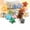 mix 30pcs, variant on 30/50/100pc 25mm Natural Crystal Star Stone Ornament Charms Hand Carved Gemstone-mix 30pcs