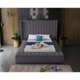 thumbnail image 6 of Meridian Furniture Kiki Solid Wood and Velvet King Bed in Gray, 6 of 9