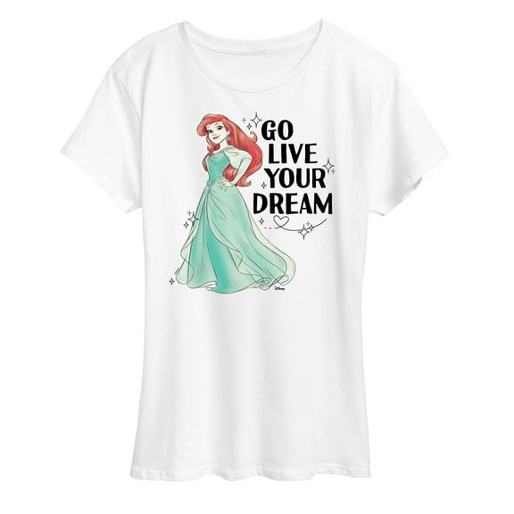 Disney Princess - Go Live Your Dream - Women's Short Sleeve Graphic T-Shirt