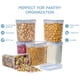 thumbnail image 4 of Laklulu Caja de almacenamiento de alimentos de 6 piezas Caja de almacenamiento de granos de 1,6 l Contenedores de almacenamiento de plástico para almacenar alimentos, especias y dulces, etc., 4 of 7