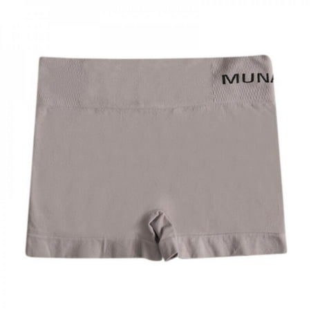 

Big Sale!!New Women s Style Mid-waist Abdomen And Hips Seamless Body Sculpting Solid Color Casual Short Boxer Briefs