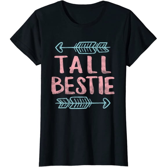 Best Friends Matching Tall Short Bestie Birthday BFF Besties T-Shirt
