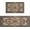 Boho Brown, variant on Brown Kitchen Rug Mat Farmhouse Kitchen Rugs Sets of 2 Washable Non-Slip Kitchen Mats for Floor 2 Piece Farmhouse Brown Kitchen Decor